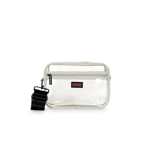 HAUTE SHORE Bags New Haute Shore Drew Crossbody Clear Bag In Clear
